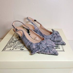 Zara slingback kitten heels